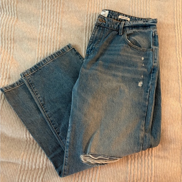 Cotton:On Low Rise Vintage Straight Distressed Jeans‎ Women’s 34 US SIZE 12 - Picture 11 of 15